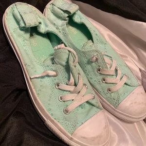 Converse All Star Mint Green  Fabric Women 10